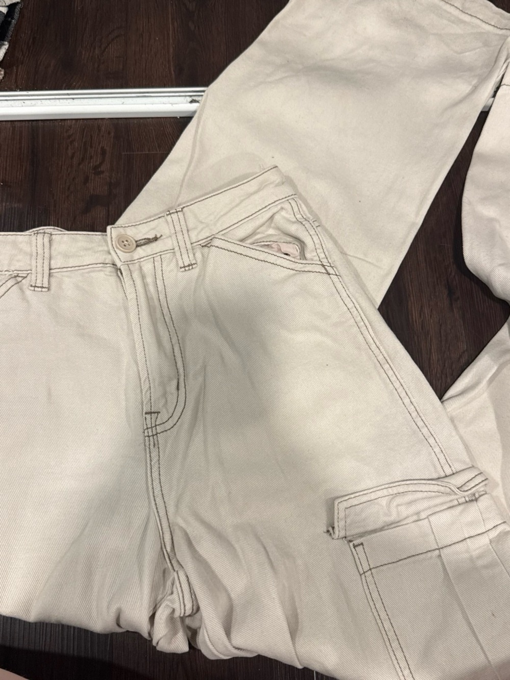 H&M Divided Light Beige/Tan Cargo Pants